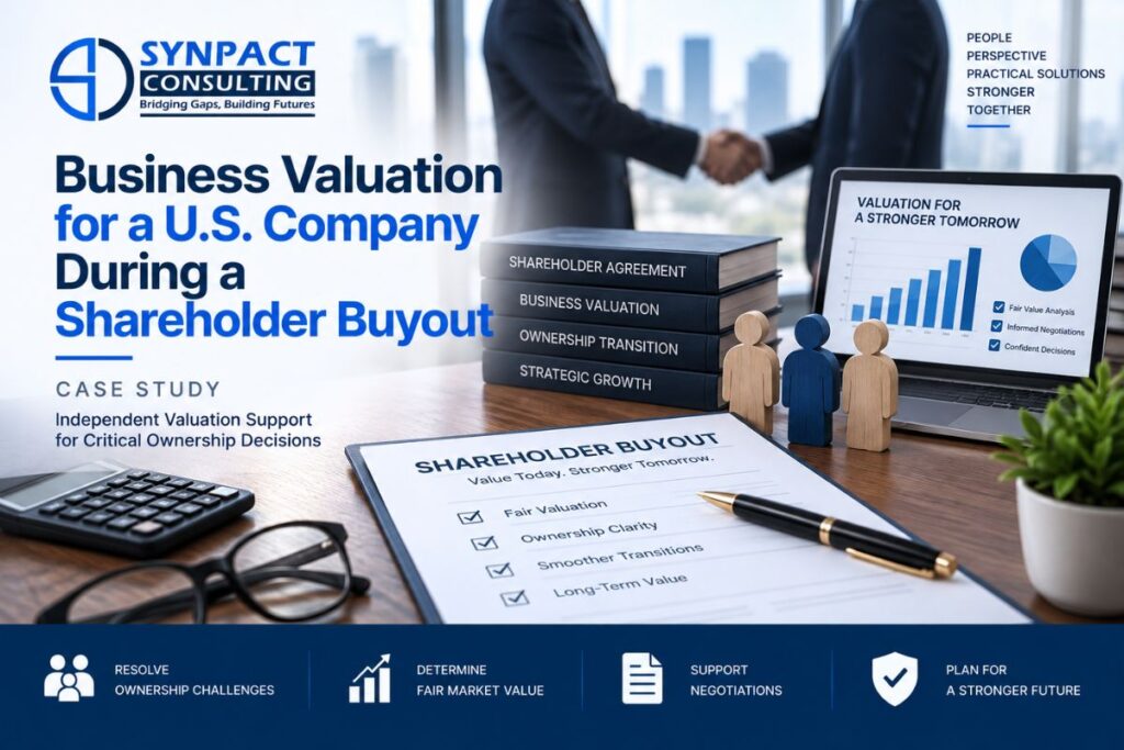 Business Valuation for a U.S. Company During a Shareholder Buyout 1 business valuation shareholder buyout case study