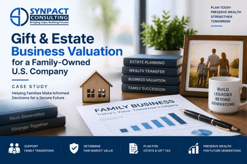 Gift & Estate Business Valuation for a Family-Owned U.S. Company 1 gift estate business valuation family owned company 1